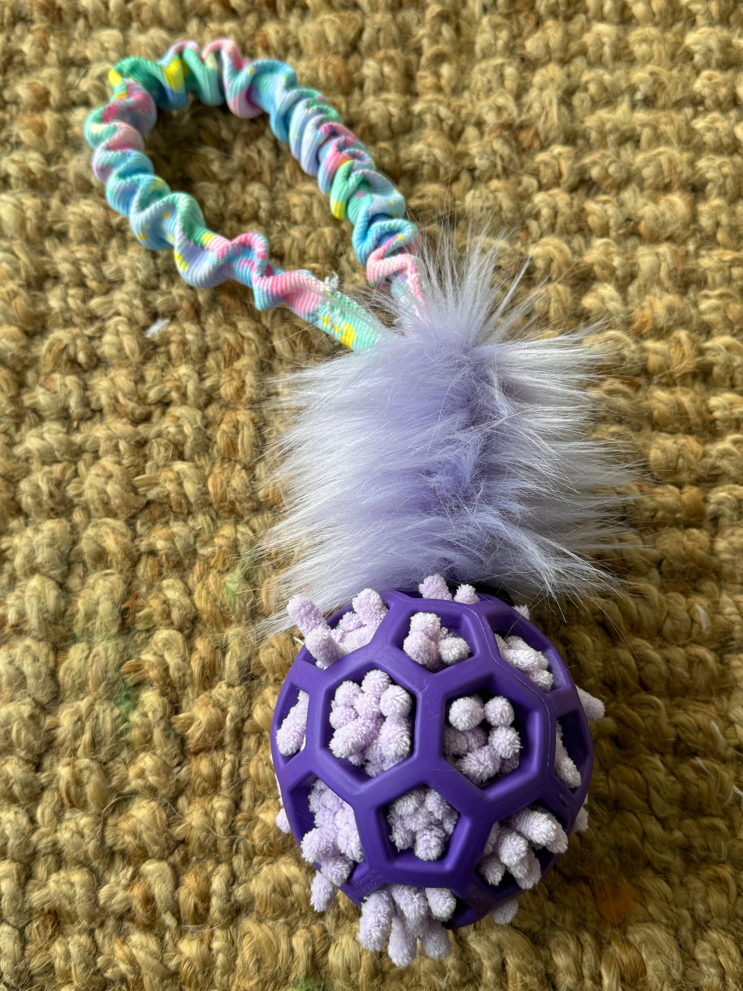Moppy stuffed JW Hol-ee Roller Ball Tugs - Pocket Handle