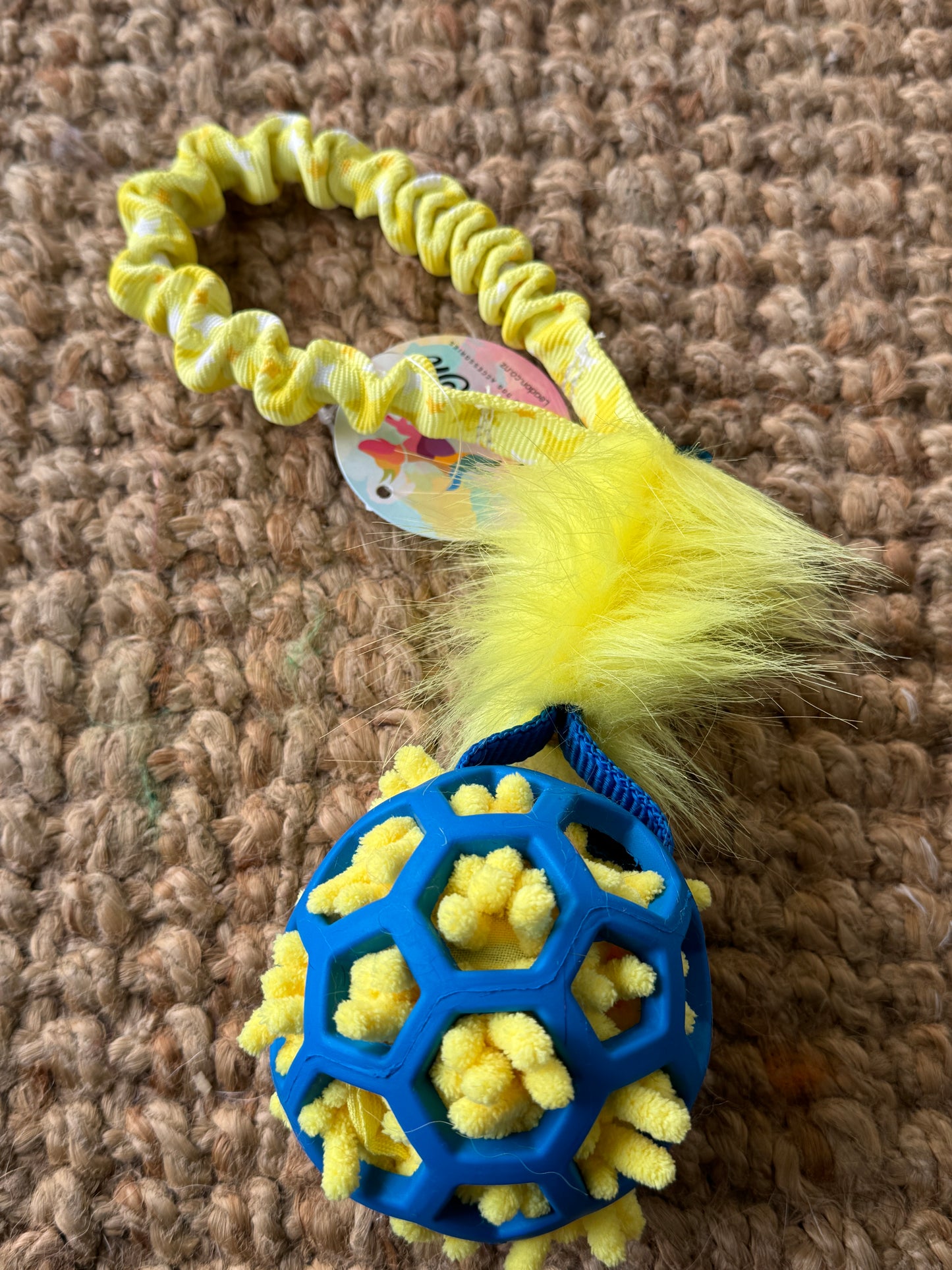 Moppy stuffed JW Hol-ee Roller Ball Tugs - Pocket Handle