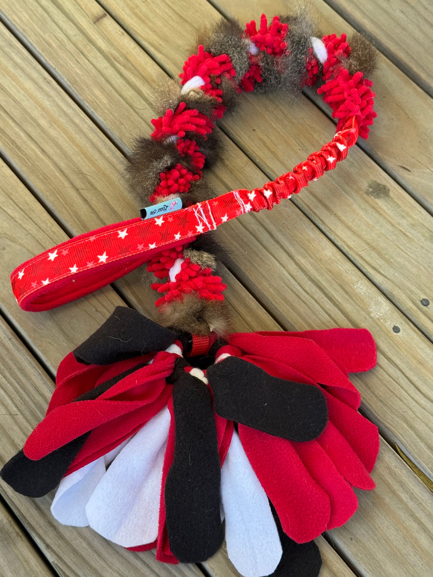 Bungee Possum Fur Braided Mop Tugs with Tassel