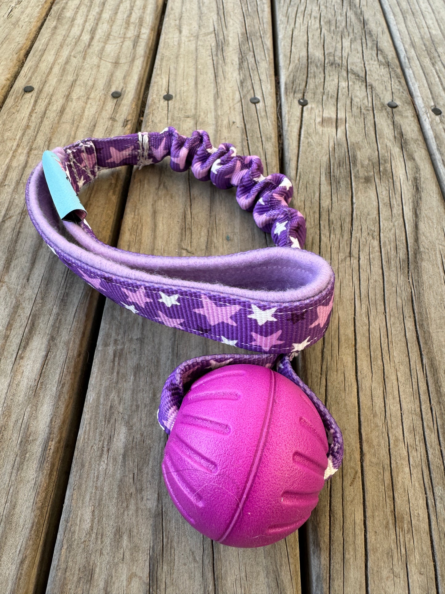 'Furless' Bungee Handle Ball Tugs