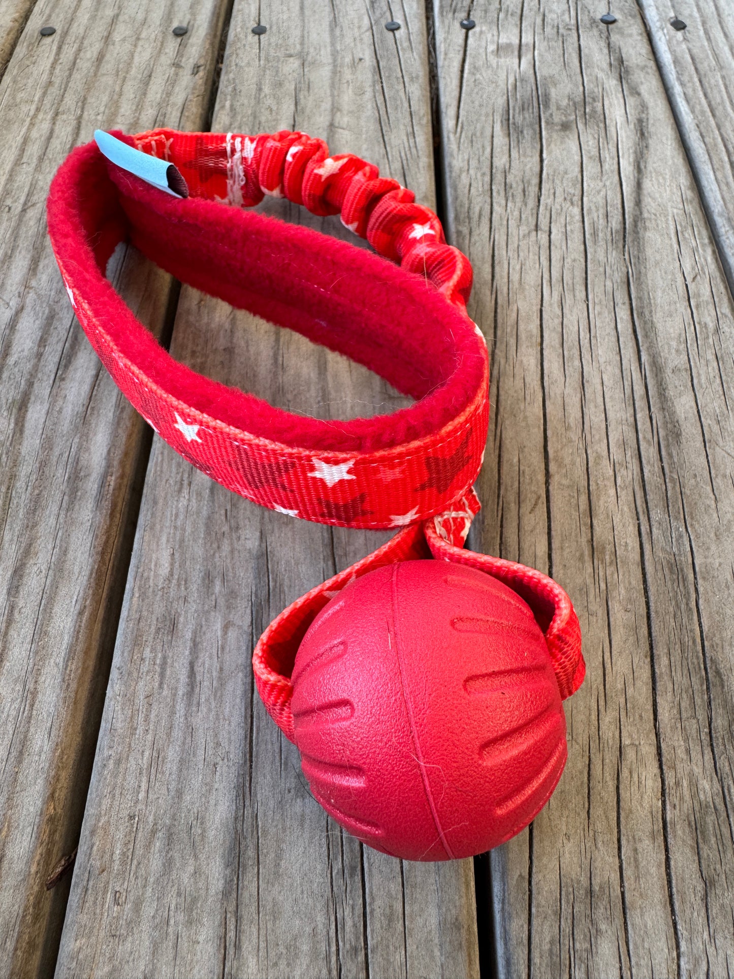 'Furless' Bungee Handle Ball Tugs