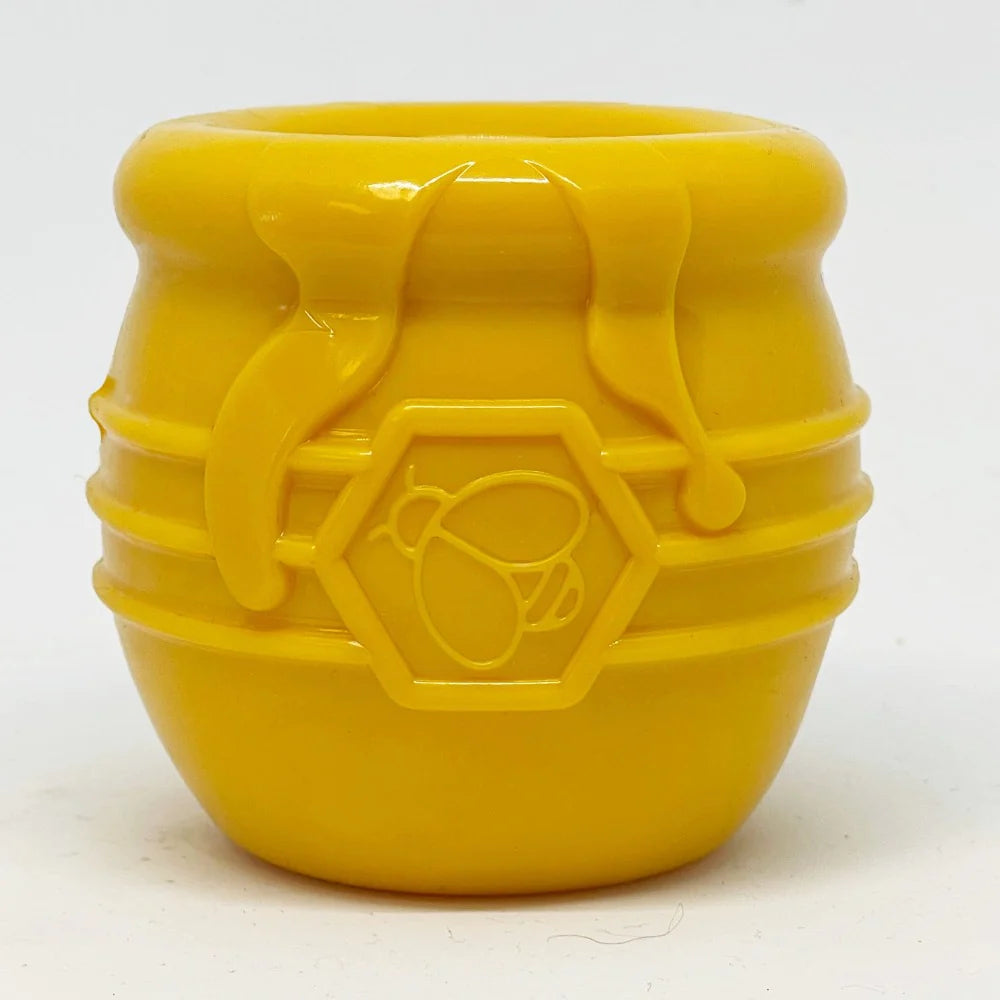 Soda Pup - HONEY POT DURABLE PUP-X RUBBER TREAT DISPENSER & ENRICHMENT TOY