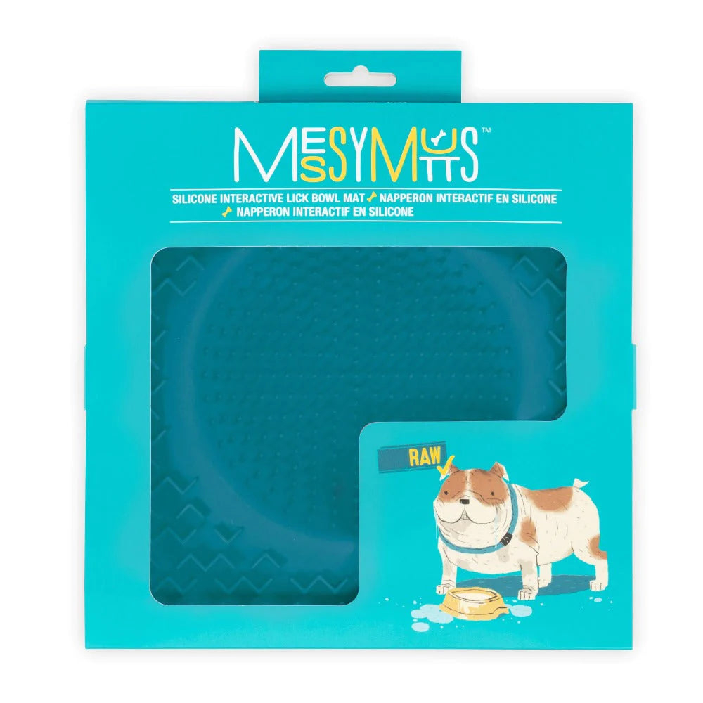 NEW! MESSY MUTTS - SILICON THERAPEUTIC LICKING BOWL MAT