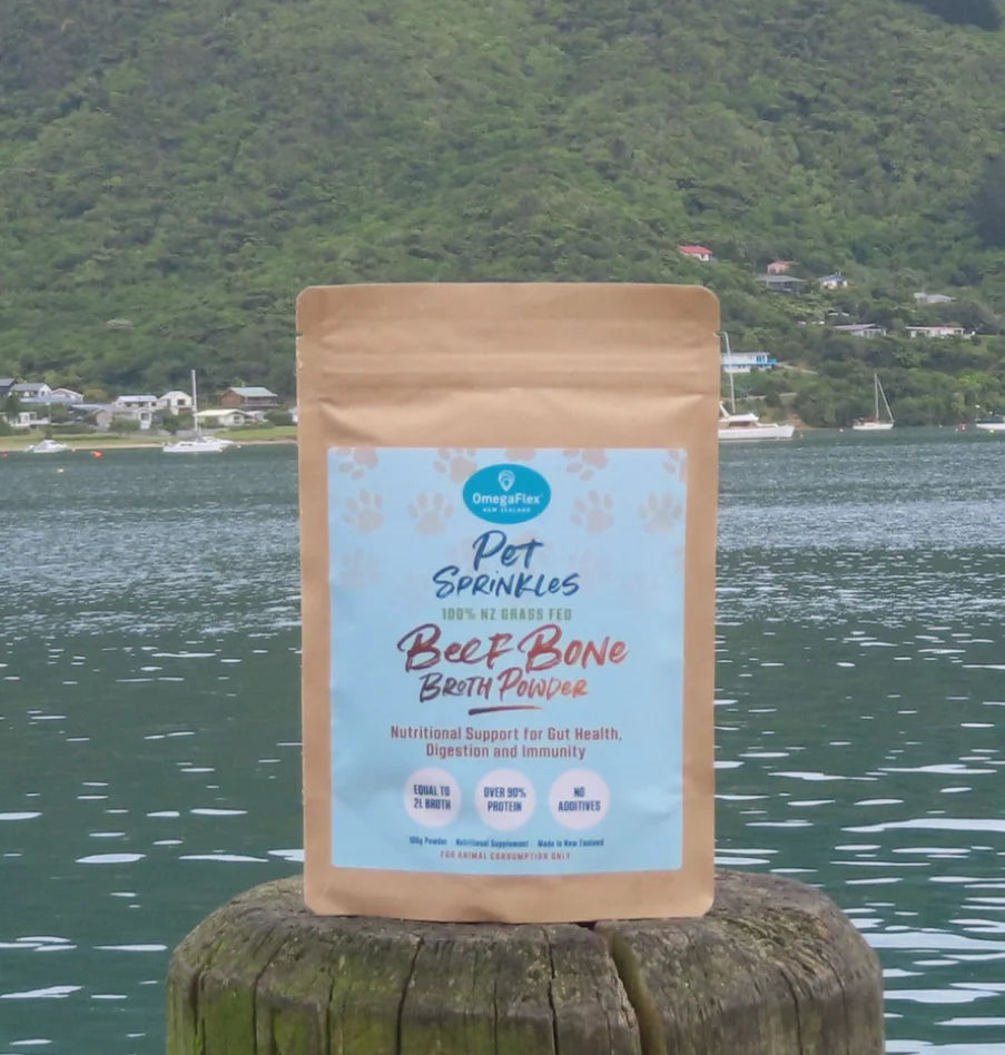 OmegaFlex - Pet Sprinkles - Beef Bone Broth Powder 100g kg