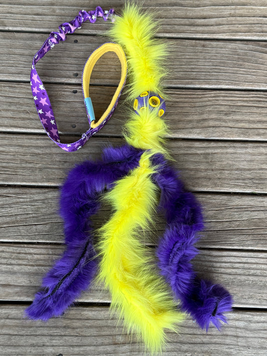 Chaser with faux fur tassels