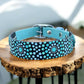 Medium Pre-Made Mandala Dot Painted BioThane Collars