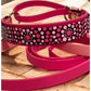 Pre-Made Mandala Pattern Martingale Lead - Hand-Painted BioThane