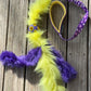 Chaser with faux fur tassels