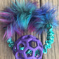 JW Holee Roller Balls with Bungee Ring & Faux Fur
