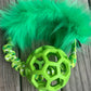 JW Holee Roller Balls with Bungee Ring & Faux Fur