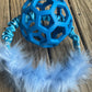 JW Holee Roller Balls with Bungee Ring & Faux Fur