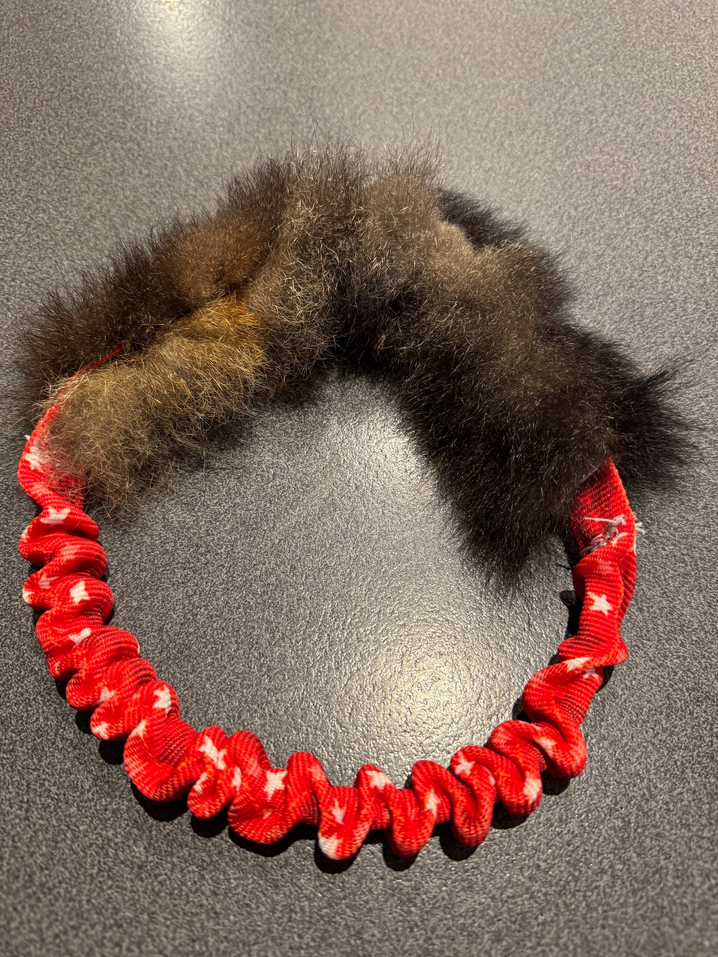 Real Fur Bungee Ring Tugs