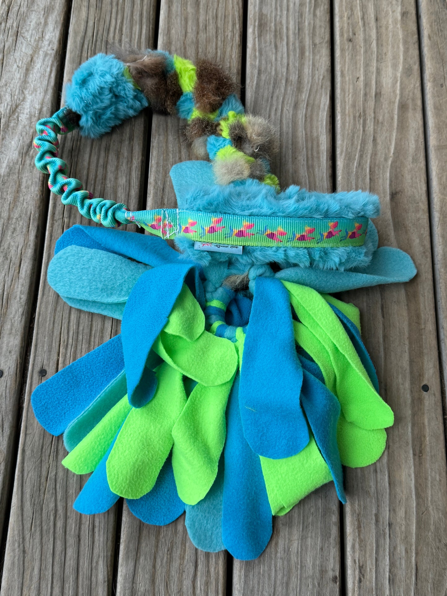 Bungee Possum Fur Braided Tugs with Tassel