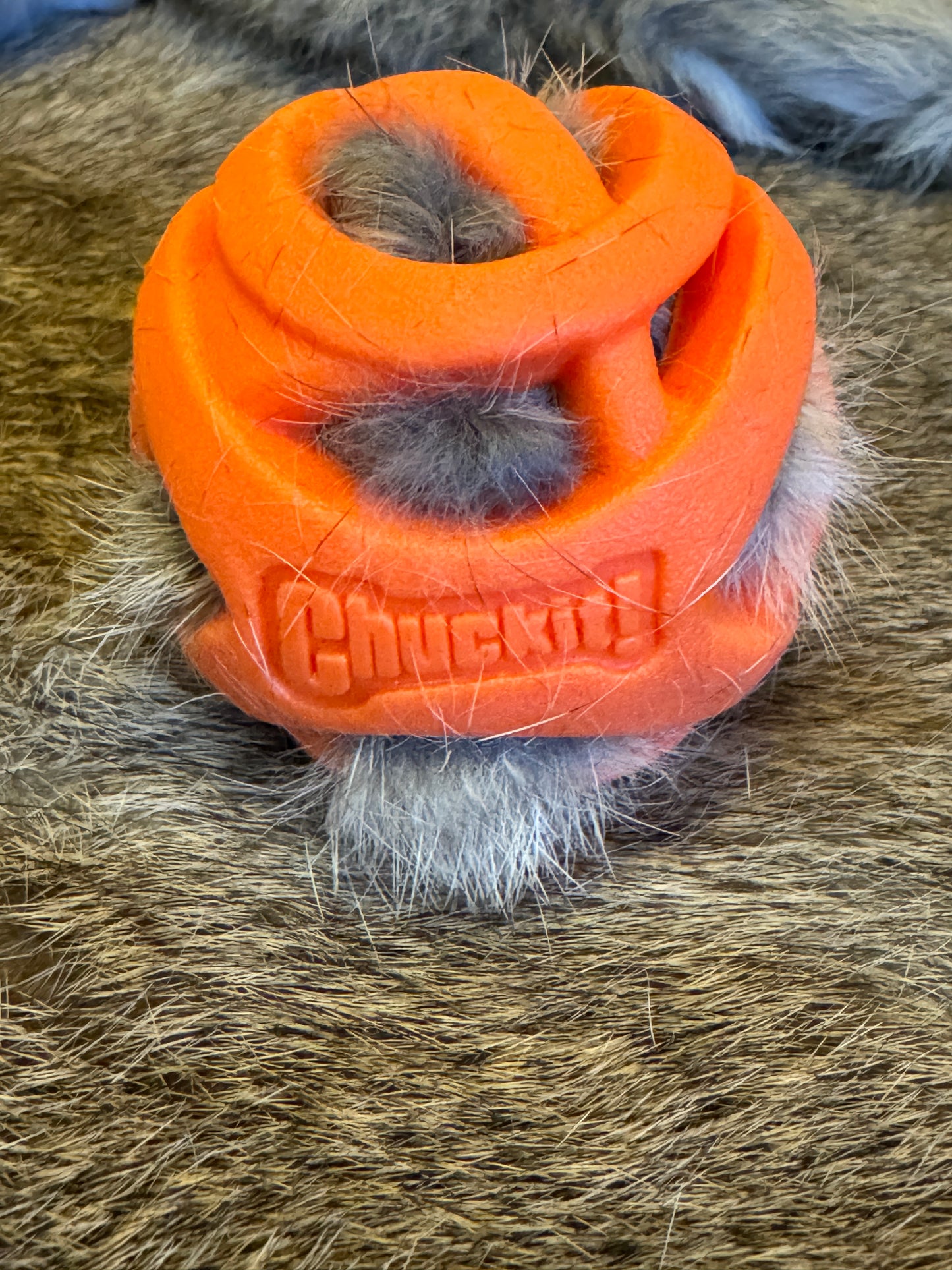 Rabbit Fur Stuffed Ball