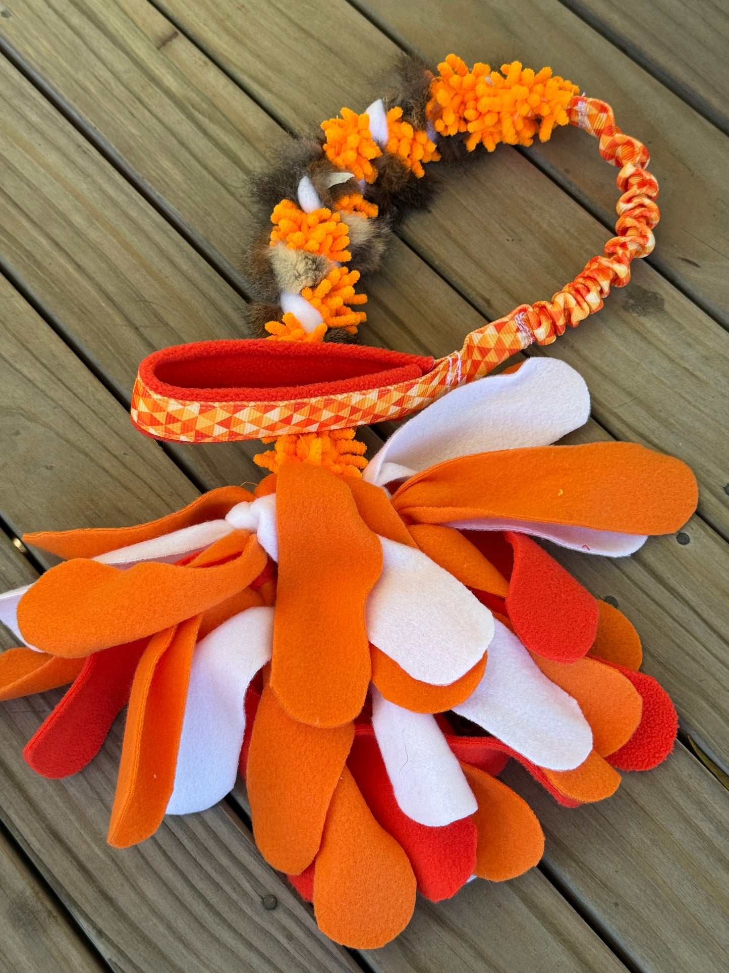 Bungee Possum Fur Braided Mop Tugs with Tassel