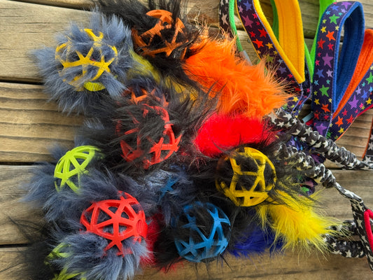 Fluffin-Stein- Sheepy Stuffed Lattice Ball Tugs
