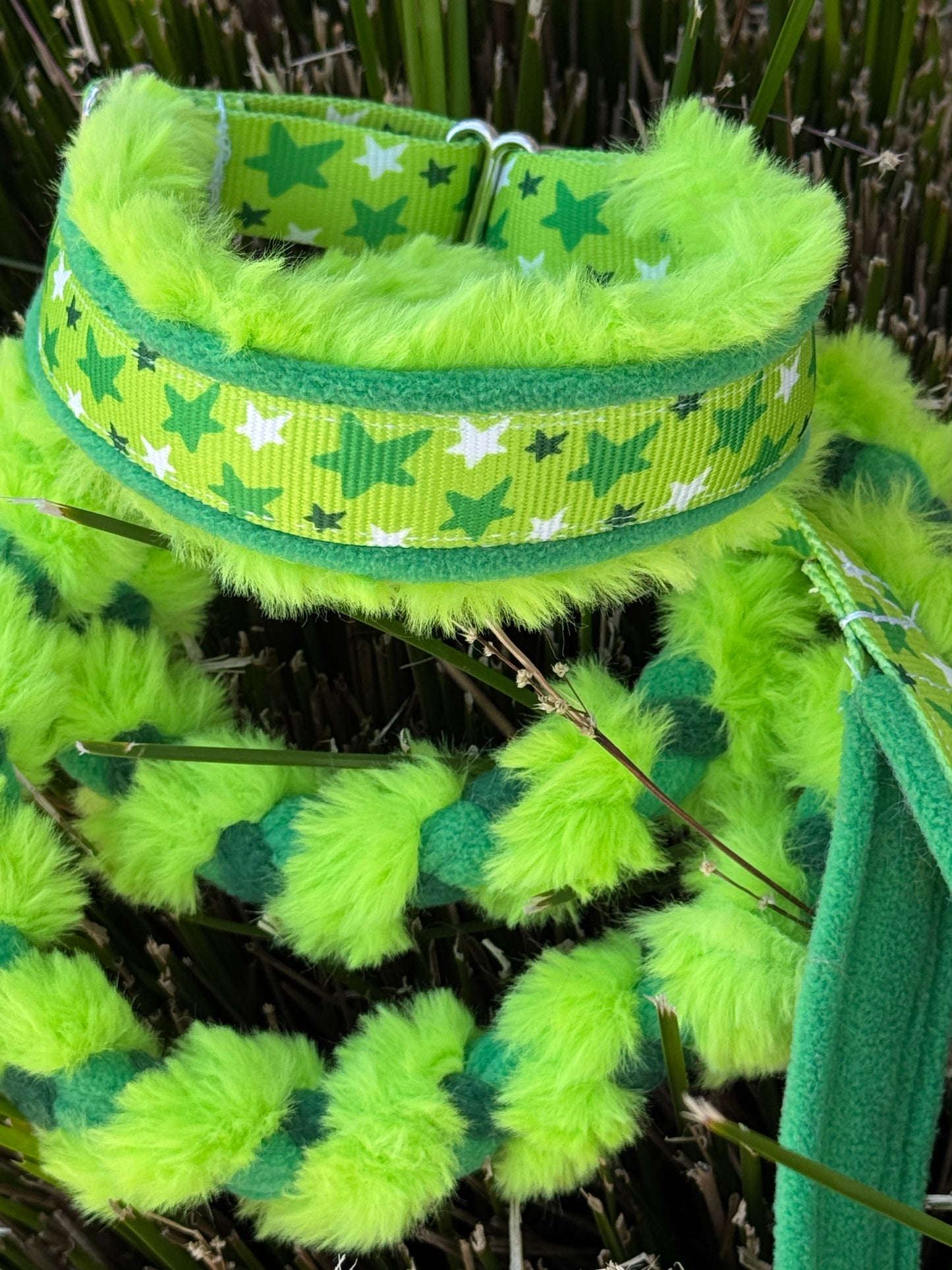 Fluffy Braided Adjustable Limited Slip Lead Sets - Pre-made