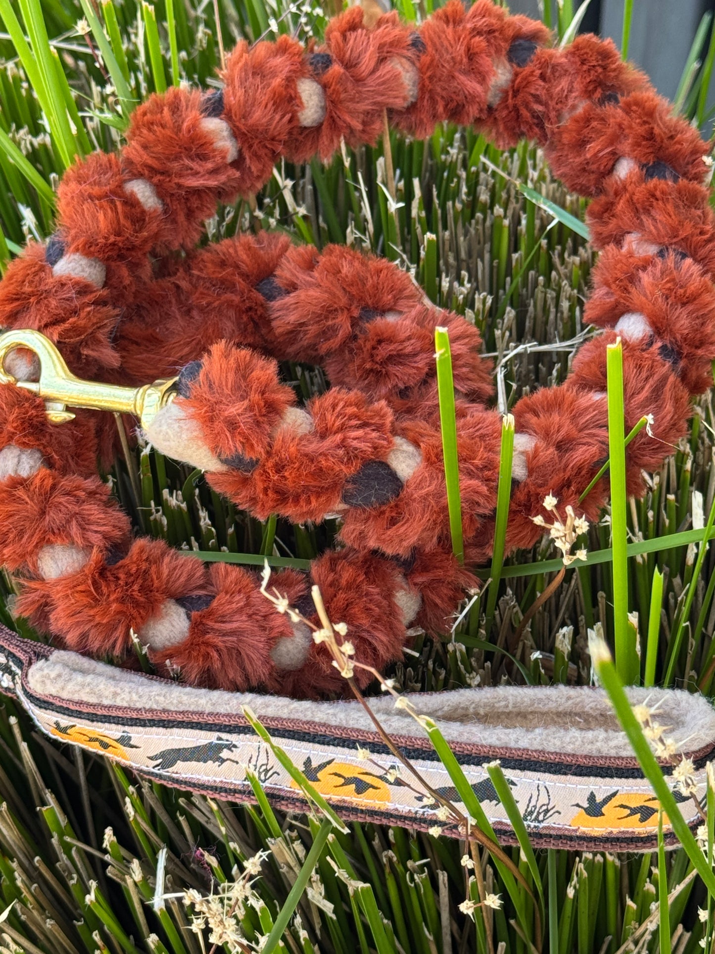 Fluffy Braided Adjustable Limited Slip Lead Sets - Pre-made