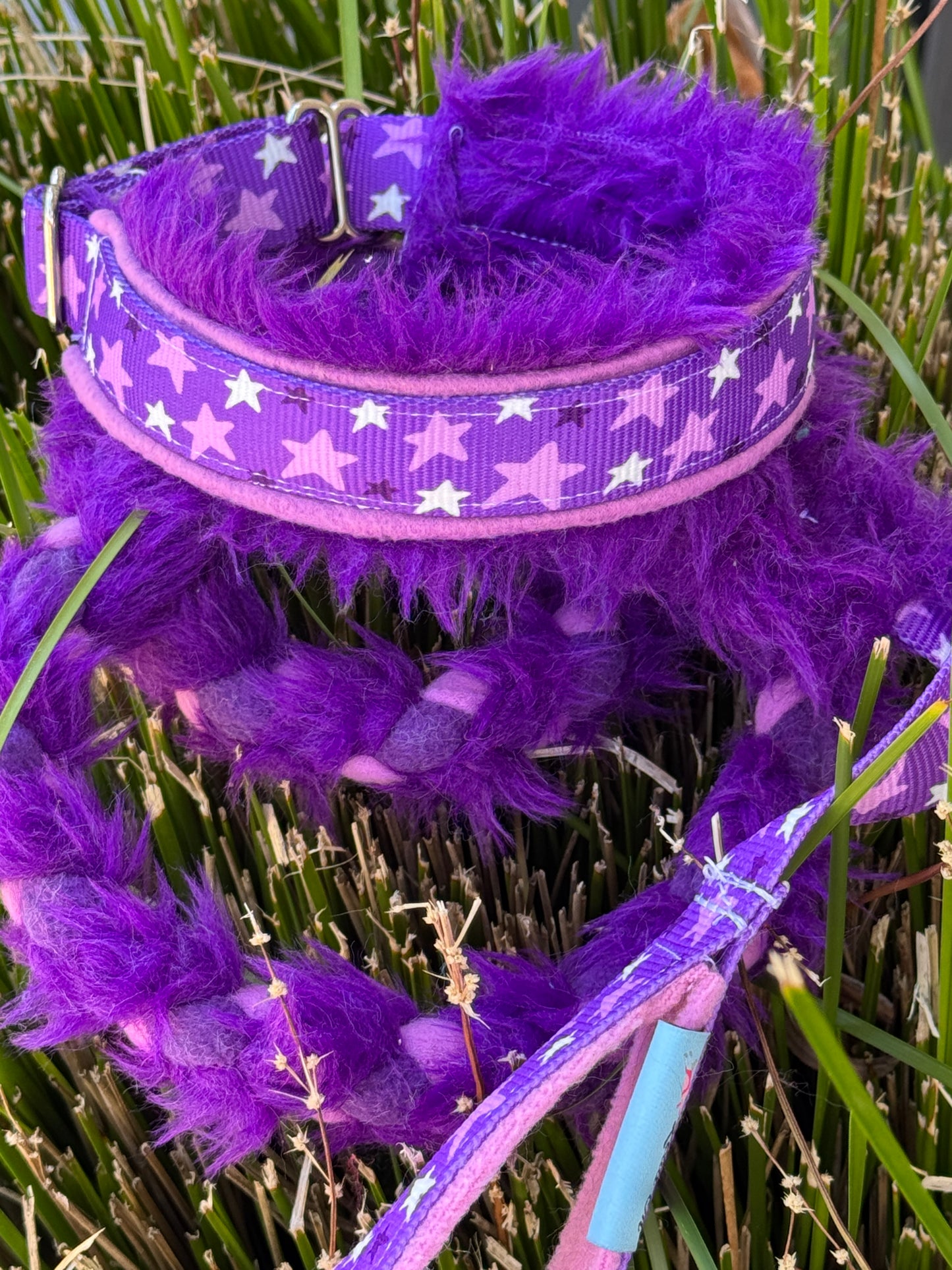 Fluffy Braided Adjustable Limited Slip Lead Sets - Pre-made