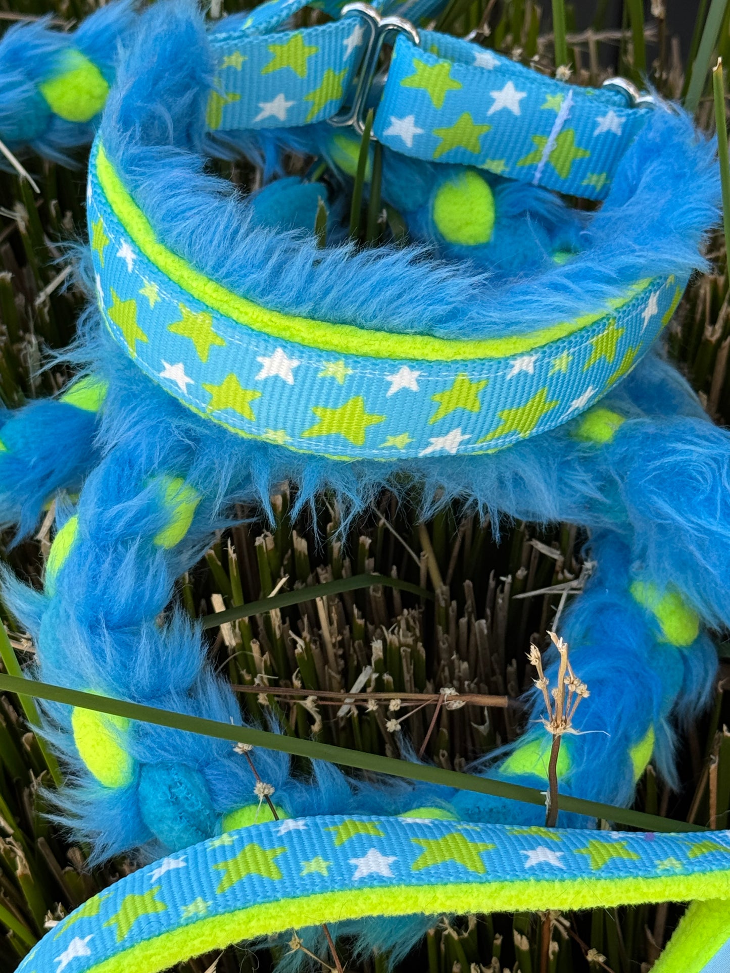 Fluffy Braided Adjustable Limited Slip Lead Sets - Pre-made