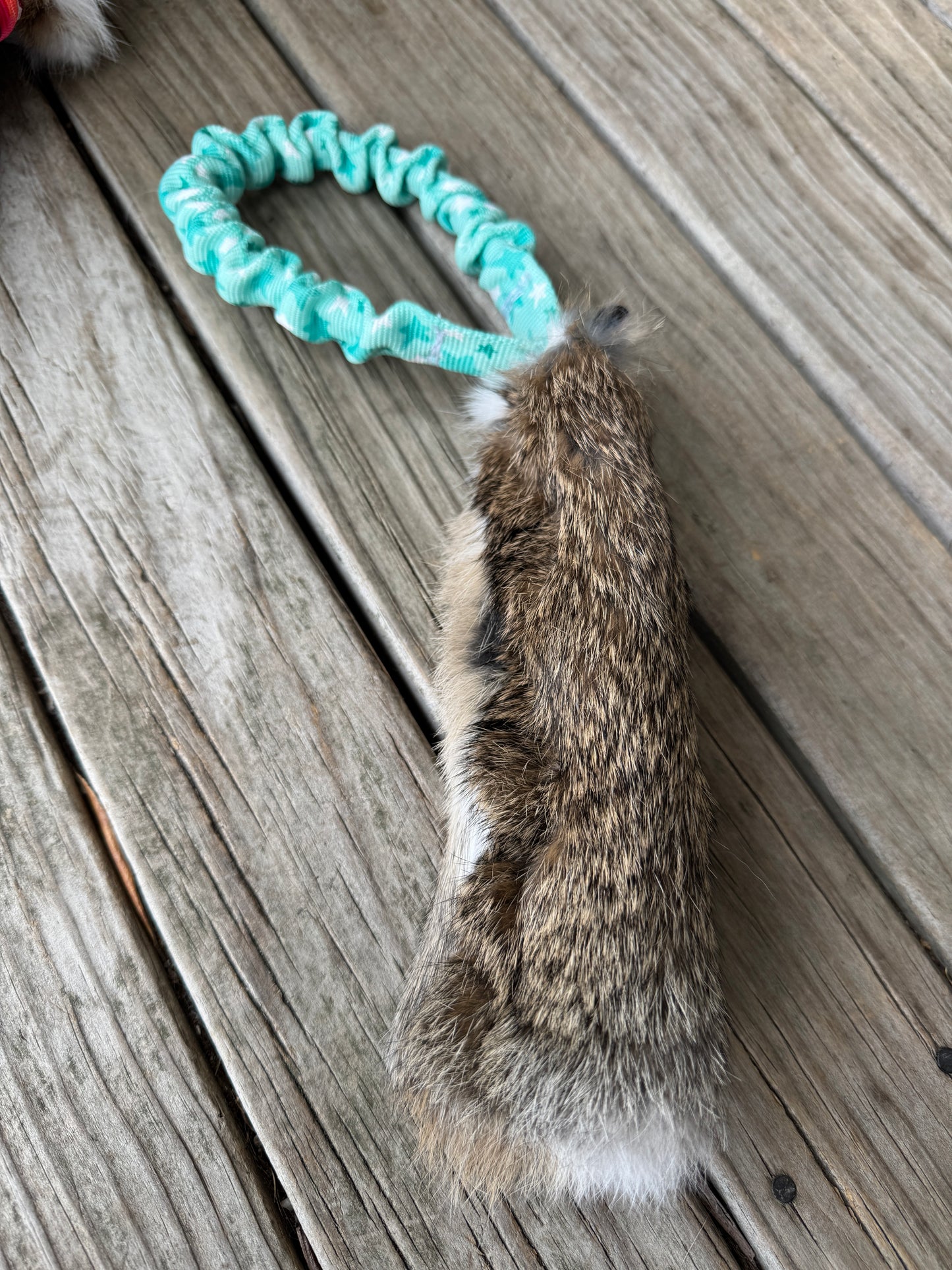 Rabbit Fur Tug- Pocket and Regular Handle