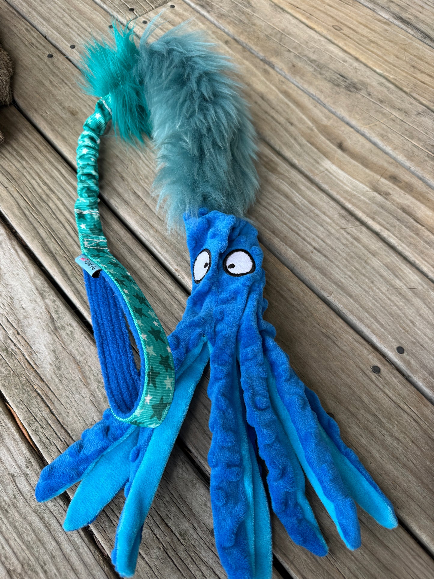 Sheepy or Rabbit Chaser with Octopus Crinkle/Squeak stuffed