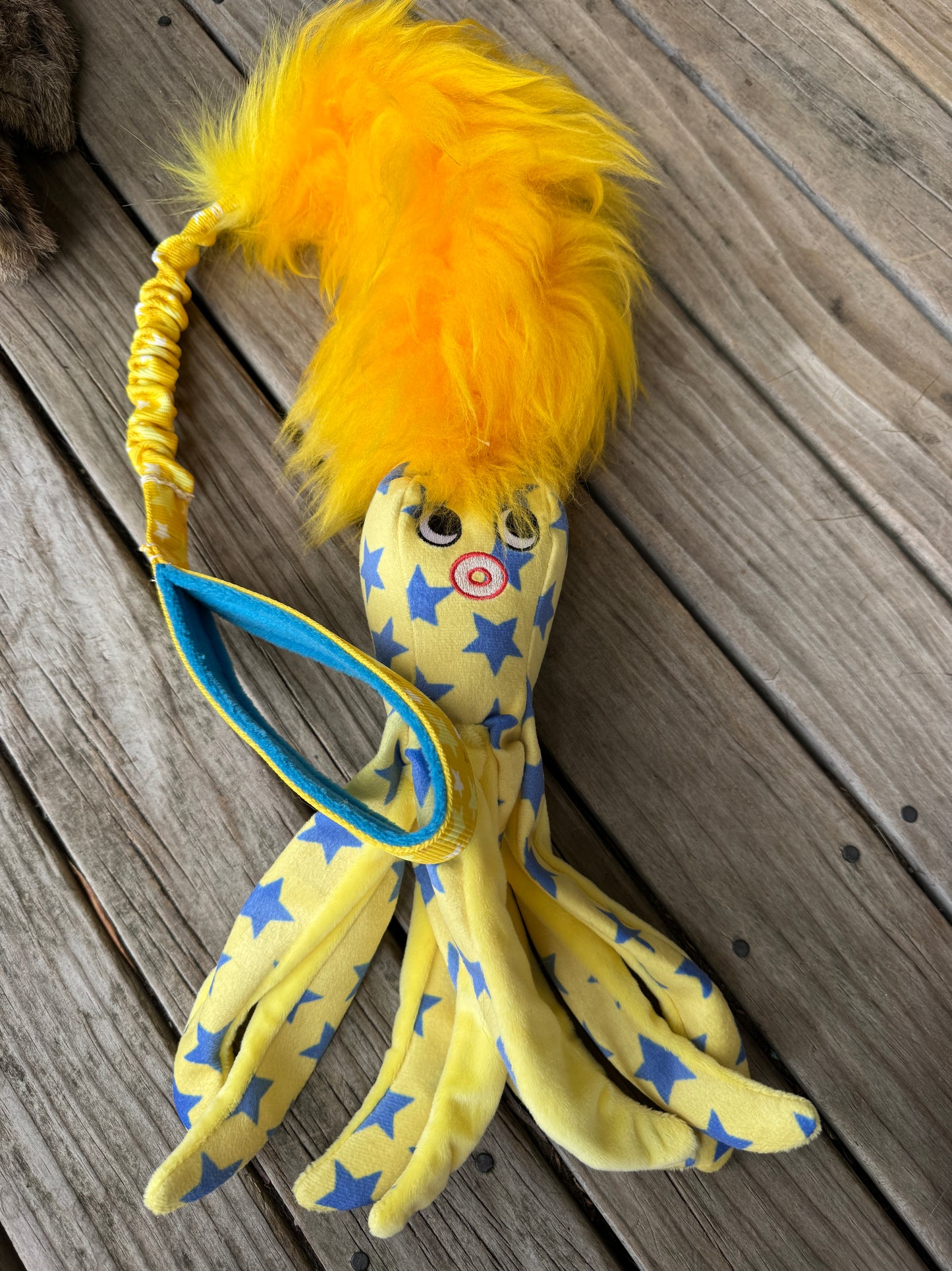 Sheepy or Rabbit Chaser with Octopus Crinkle/Squeak stuffed