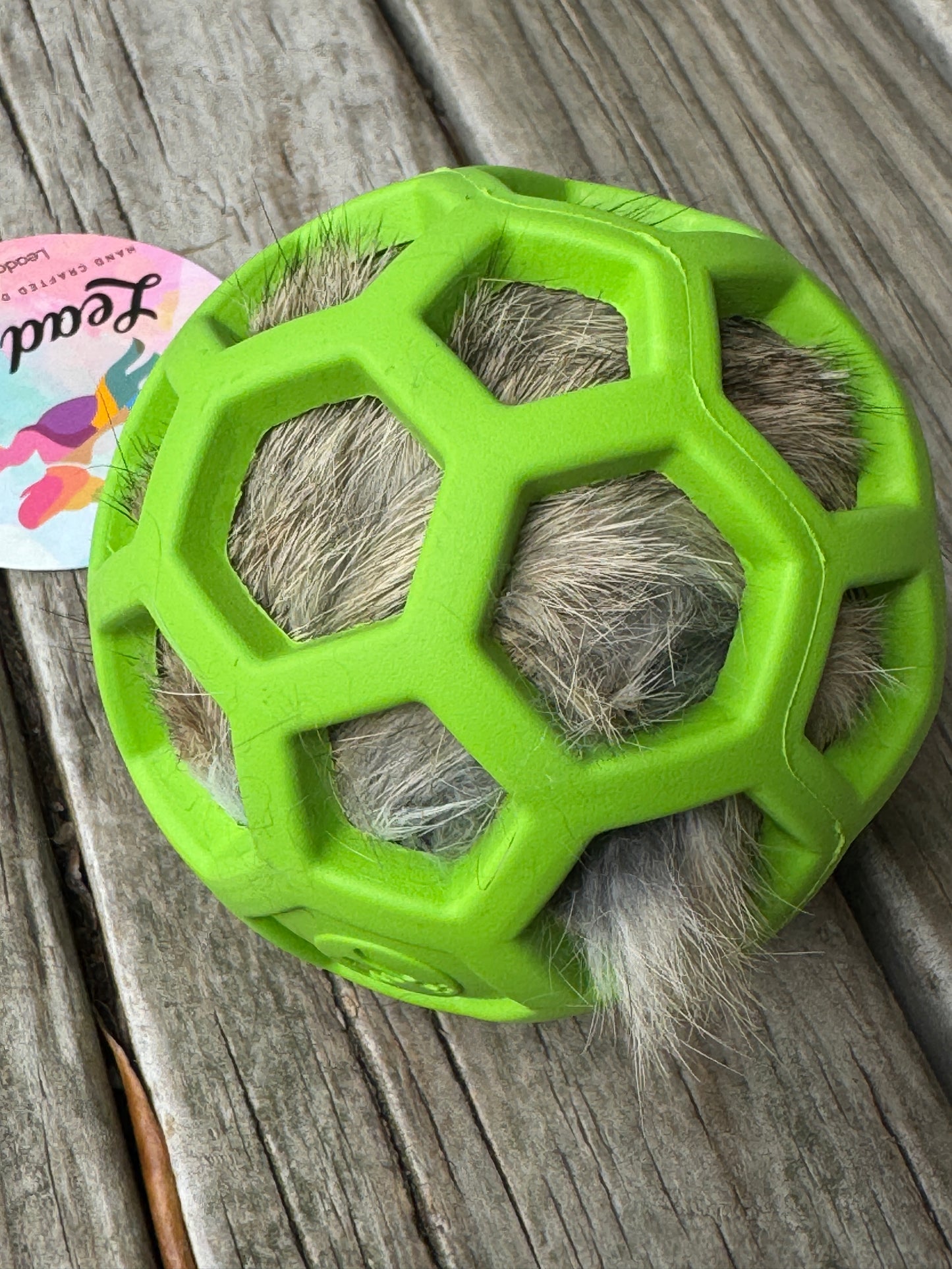 Rabbit Fur Stuffed Ball