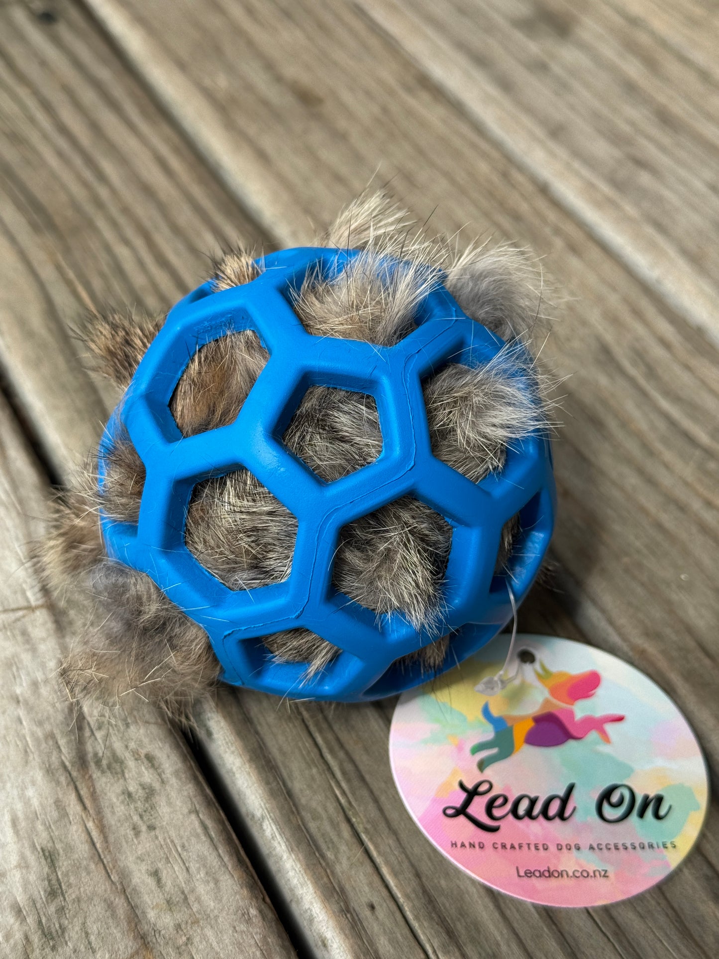 Rabbit Fur Stuffed Ball