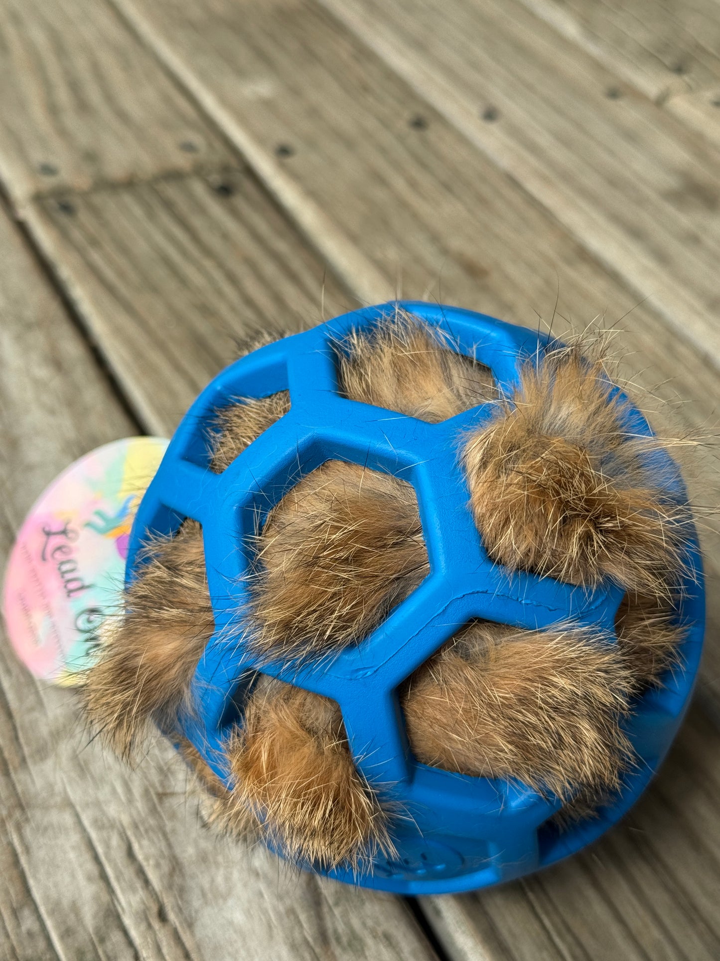 Rabbit Fur Stuffed Ball