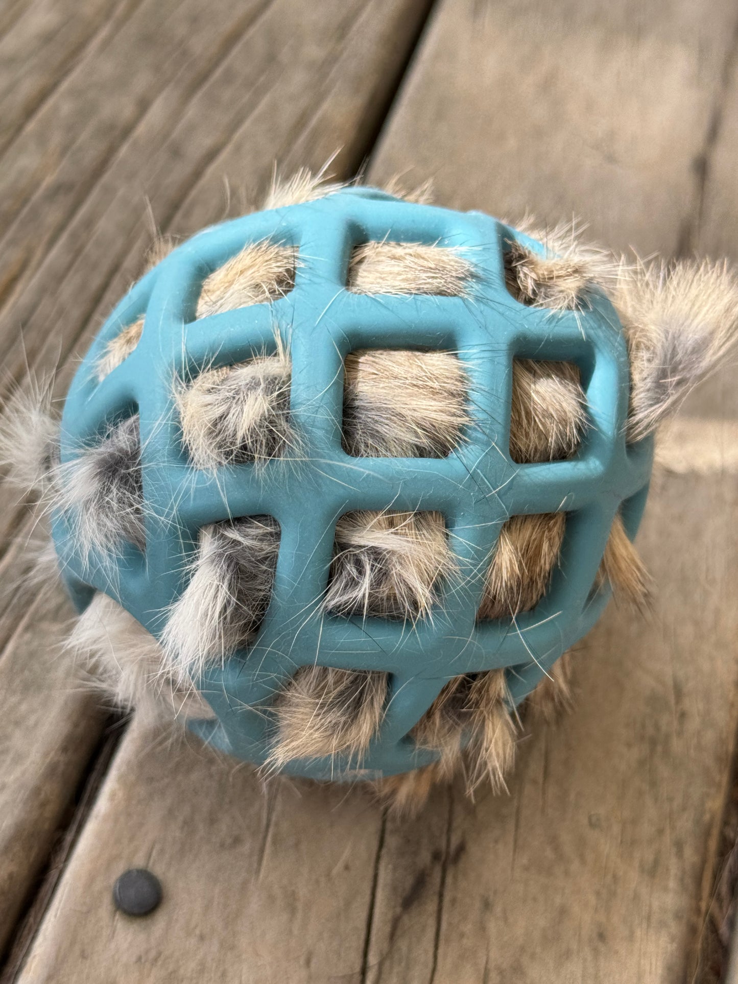 Rabbit Fur Stuffed Ball