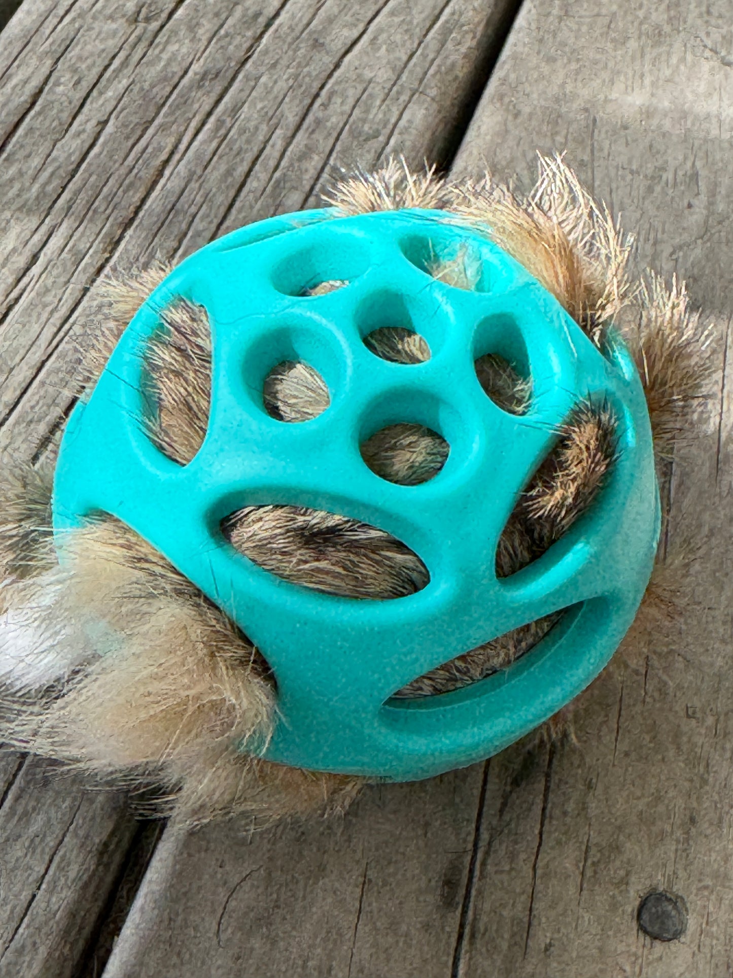 Rabbit Fur Stuffed Ball