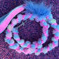 Pastel Fluffy braided Tug Leads