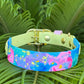Pre-Made Medium Marbled Painted BioThane Collars