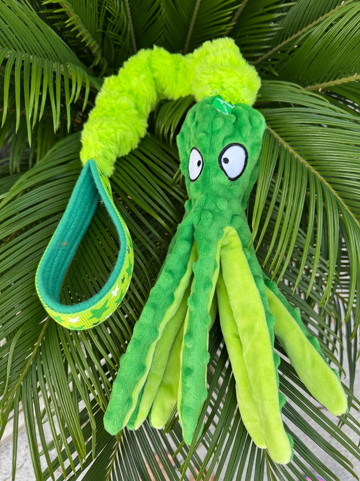 Plush Octopus with Bungee  covered plush handle