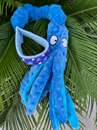 Plush Octopus with Bungee  covered plush handle