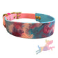 Pre-Made Medium Marbled Painted BioThane Collars
