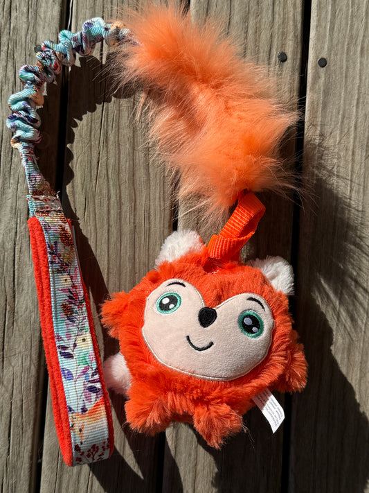 Fox Trixie Plush Tug - detachable handle