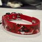 Pre-Made Large Marbled Painted BioThane Collars