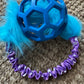JW Holee Roller Balls with Bungee Ring & Faux Fur