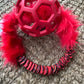 JW Holee Roller Balls with Bungee Ring & Faux Fur