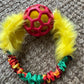 JW Holee Roller Balls with Bungee Ring & Faux Fur