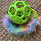 JW Holee Roller Balls with Bungee Ring & Faux Fur