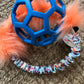 JW Holee Roller Balls with Bungee Ring & Faux Fur
