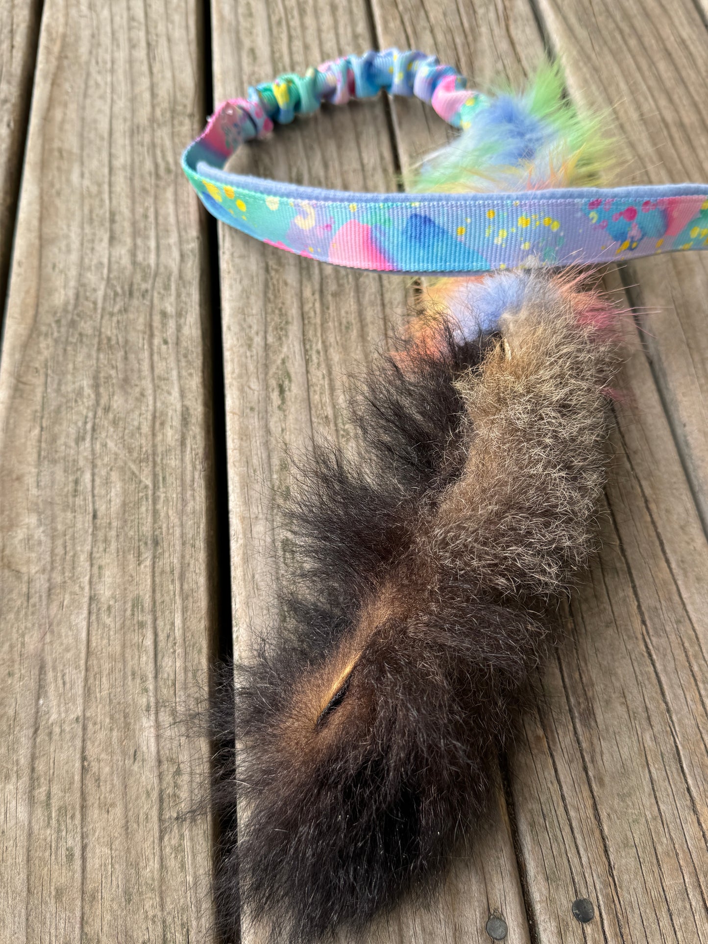 Single Possum Tail - Bungee Handle Tug