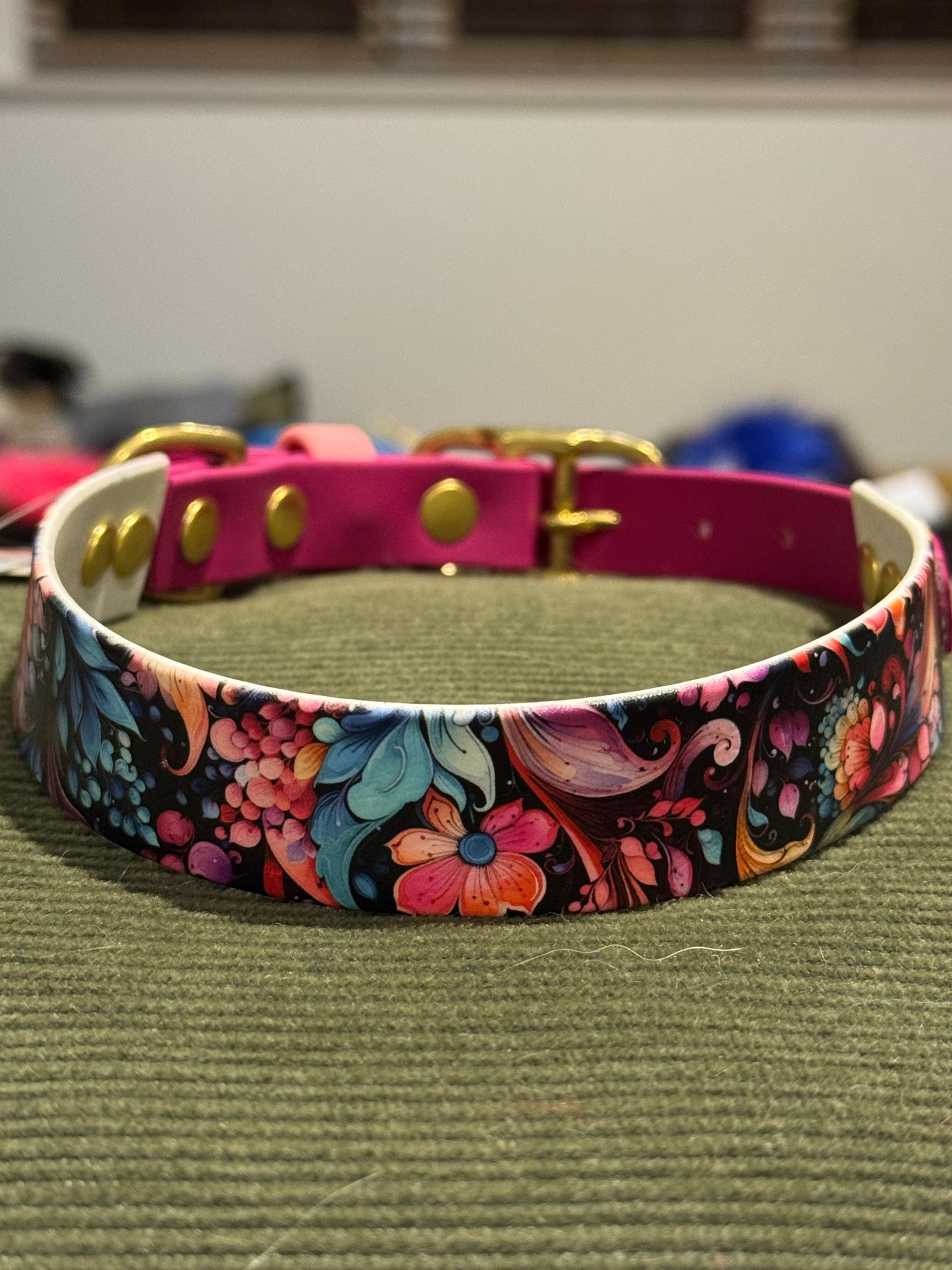 SALE Pre-Made  UV Printed BioThane Collars