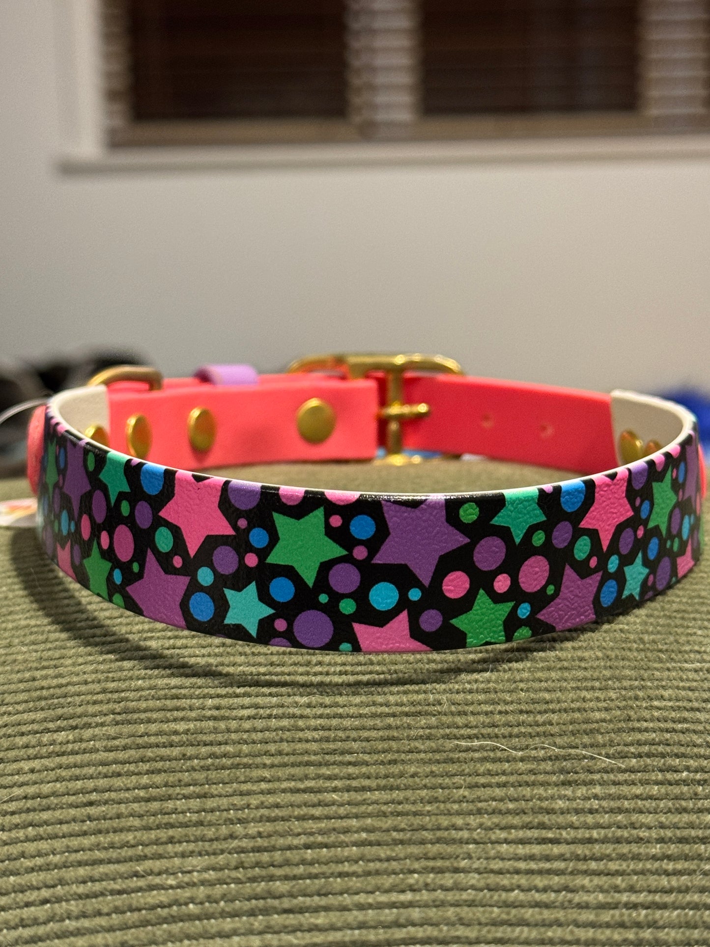 SALE Pre-Made  UV Printed BioThane Collars