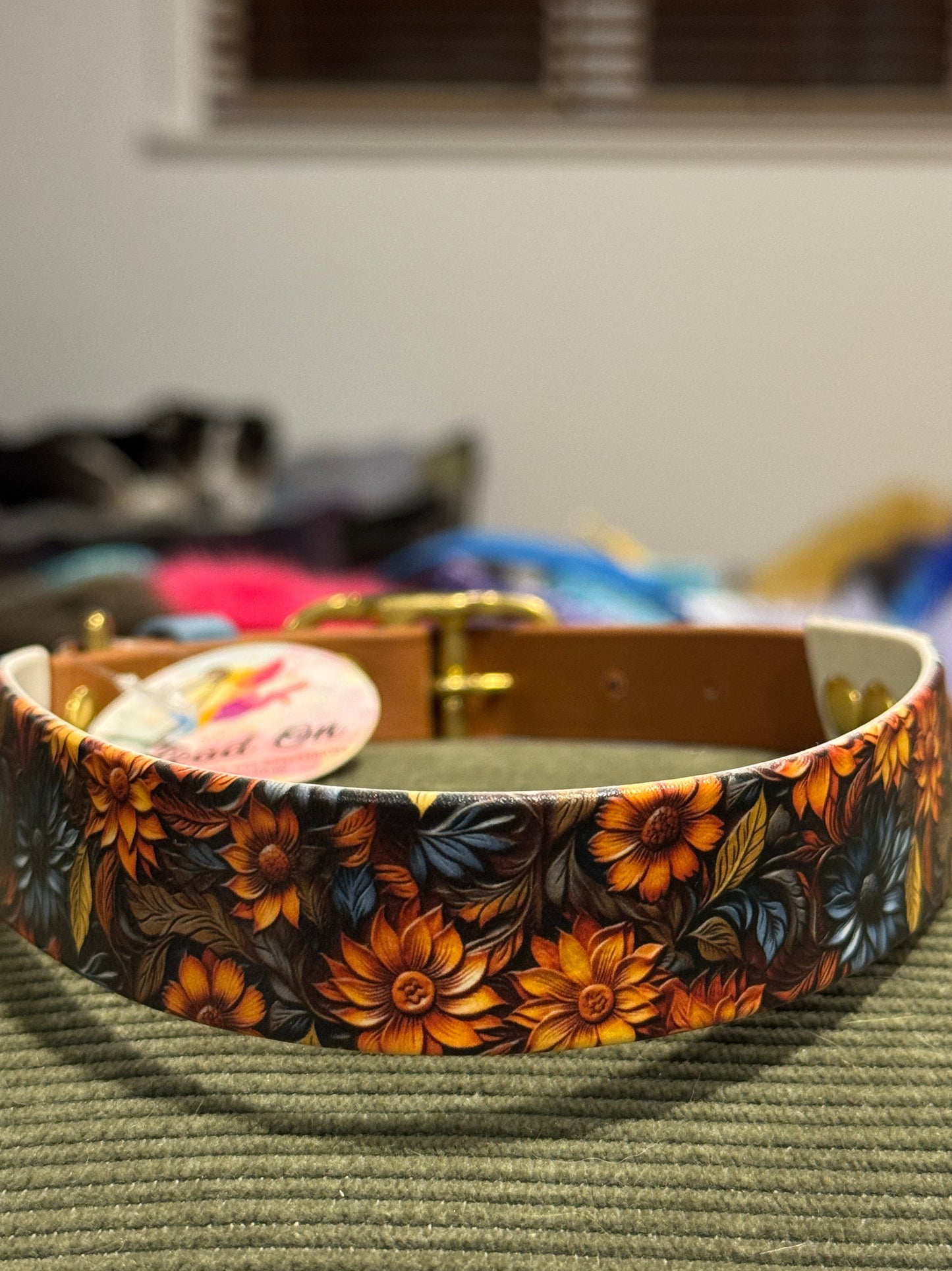 SALE Pre-Made  UV Printed BioThane Collars