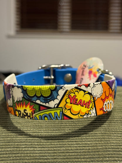 SALE Pre-Made  UV Printed BioThane Collars