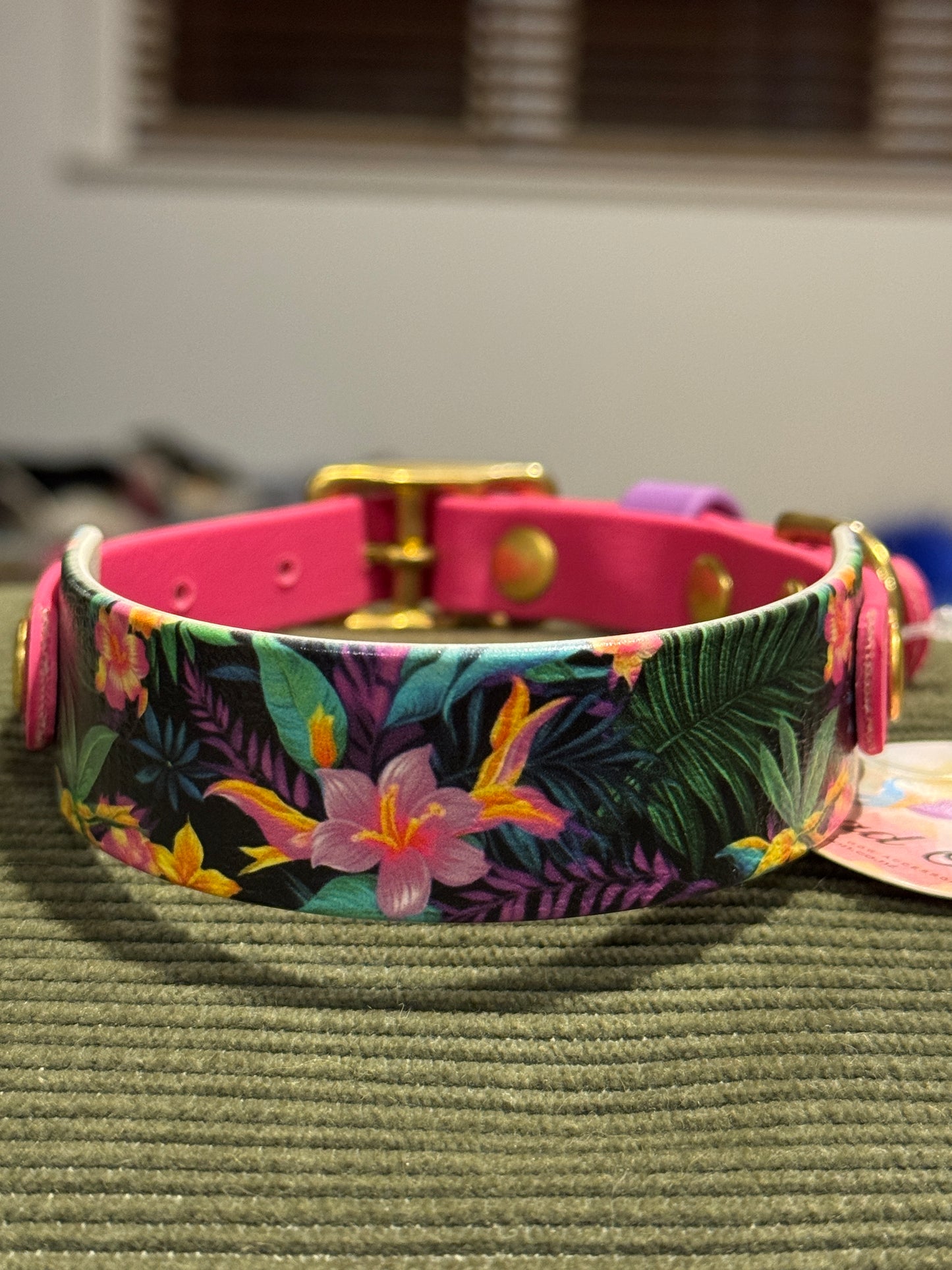 SALE Pre-Made  UV Printed BioThane Collars